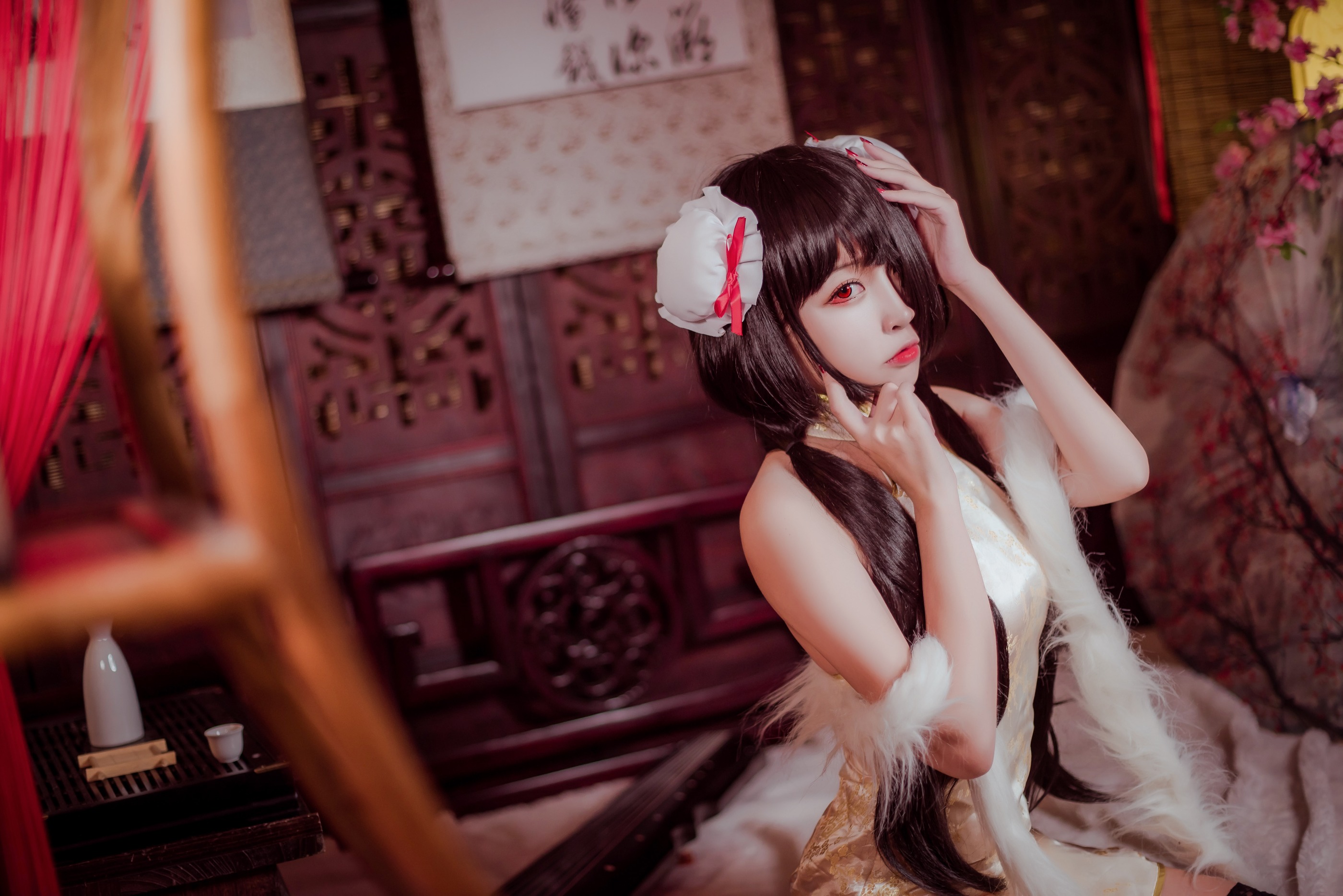 图片[1]-二佐Nisa – NO.022 二佐 狂三旗袍 [31P]-XikXak